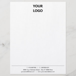 Anpassningsbar Business Letterhead-mall med Logoty Brevhuvud
