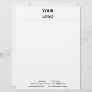 Anpassningsbar Business Letterhead med din egen de Brevhuvud