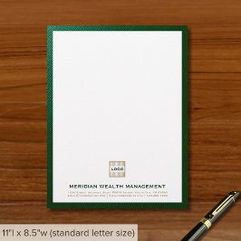 Anpassningsbar Business Letterhead med Logotyp Brevhuvud