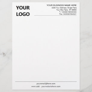 Anpassningsbar Business Letterhead med Logotyp för Brevhuvud