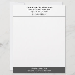 Anpassningsbar Business Letterhead Välj Färg och t Brevhuvud