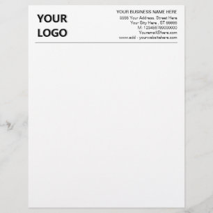 Anpassningsbar Business Logotyp Adress Letterhead- Brevhuvud