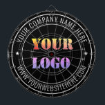 Anpassningsbar Business Logotyp and Text Company D Darttavla<br><div class="desc">Anpassningsbar Färg och Typsnitt - Utforma ditt eget Personlig Dart-kort med företagets Logotyp Namn webbplats eller Anpassningsbar Text Promotional Business Dartboard Gift - Lägg till din Logotyp - Bild eller QR-kod - Foto / Namn - Företag / Webbplats - Information / Mer - Ändra storlek på och flytta eller ta...</div>