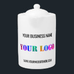 Anpassningsbar Business Logotyp and Text Company T<br><div class="desc">Anpassningsbar Färg och Typsnitt - Utforma egna Tekannor med din Logotyp Namn webbplats Promotional Personlig Company Promotion Business eller Personal Anpassade Färg och Text Modern Tekanna Gift - Lägg till din Logotyp - Bild - Foto eller QR-kod / Namn - Företag / Webbplats eller E-post eller Mobil - Kontaktinformation /...</div>