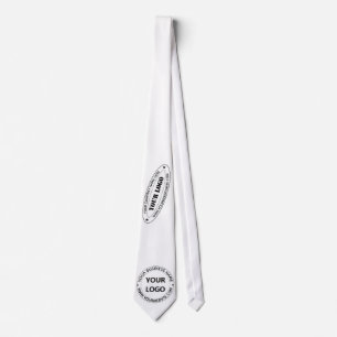 Anpassningsbar Business Logotyp and Text Neck Tic- Slips