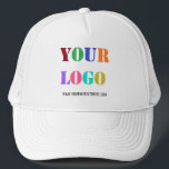 Anpassningsbar Business Logotyp and Text Truckerke Keps<br><div class="desc">Utforma egna Truckerkepsar med Anpassningsbar Logotyp och Text Promotional Business Personlig Truckerkeps / Caps Gift - Lägg till Logotyp / bild - Foto eller QR-kod och webbplats eller Namn - Anpassningsbar Text / Information - Ändra storlek och flytta inslag med Anpassning verktyg. Välj teckensnitt / storlekt / färg ! Använda...</div>