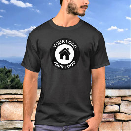 Anpassningsbar Business Logotyp and Text Work T-Sh T Shirt