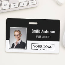 Anpassningsbar Business Logotyp Barcode Employee P
