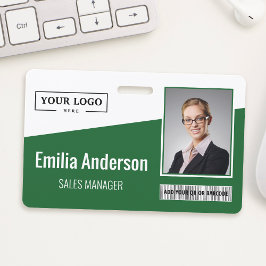 Anpassningsbar Business Logotyp Barcode Photo Empl