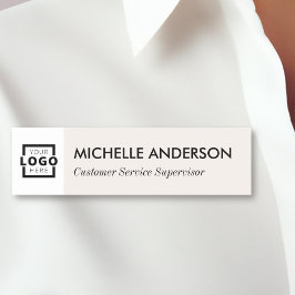 Anpassningsbar Business Logotyp Basic Employee Bei Namnbricka