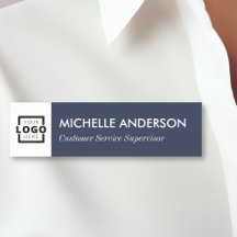 Anpassningsbar Business Logotyp Basic Employee Blu