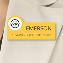 Anpassningsbar Business Logotyp Basic Employee Gul