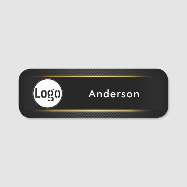 Anpassningsbar Business Logotyp Basic Employee Nam Namnbricka (Framsida)