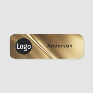 Anpassningsbar Business Logotyp Basic Employee Nam Namnbricka