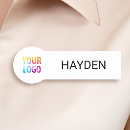 Anpassningsbar Business Logotyp Basic Employee Nam Namnbricka