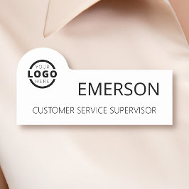 Anpassningsbar Business Logotyp Basic Employee Nam Namnbricka