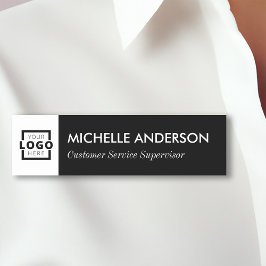 Anpassningsbar Business Logotyp Basic Employee Nam Namnbricka