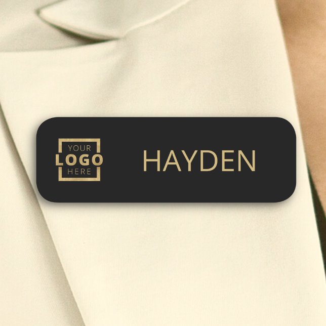 Anpassningsbar Business Logotyp Basic Employee Nam Namnbricka (Skapare uppladdad)