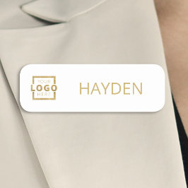 Anpassningsbar Business Logotyp Basic Employee Nam Namnbricka
