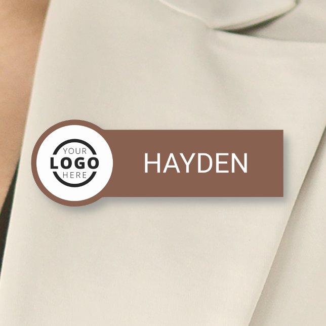 Anpassningsbar Business Logotyp Basic Employee Nam Namnbricka (Skapare uppladdad)