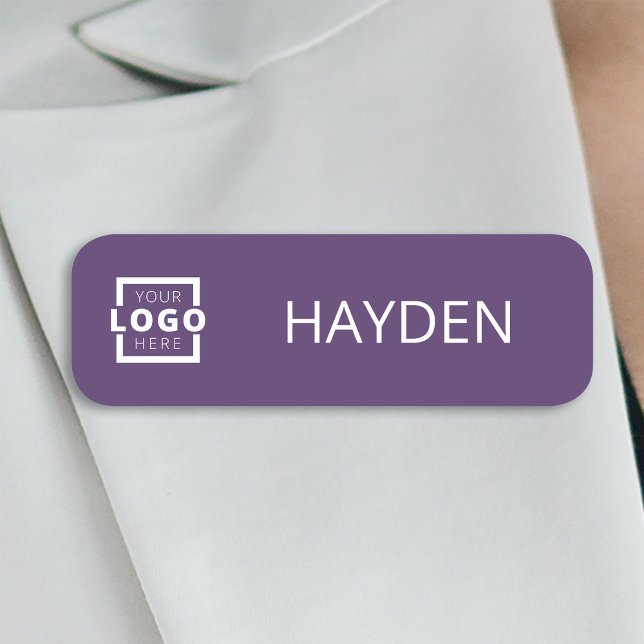 Anpassningsbar Business Logotyp Basic Employee Nam Namnbricka (Skapare uppladdad)