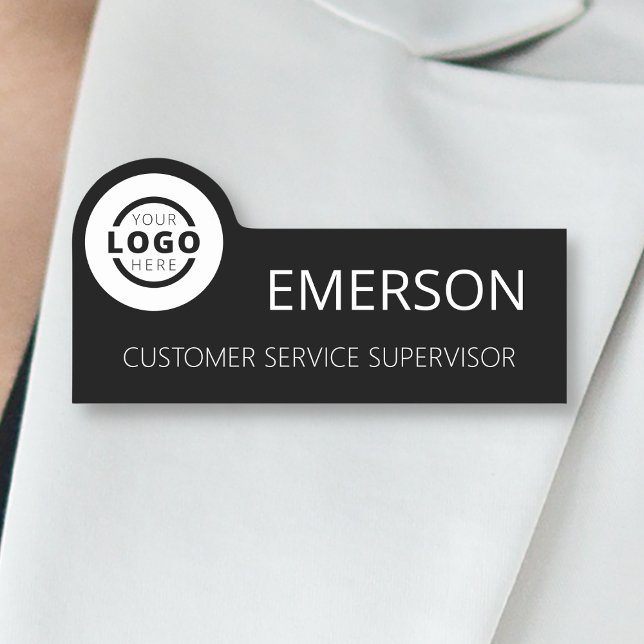Anpassningsbar Business Logotyp Basic Employee Nam Namnbricka (Skapare uppladdad)