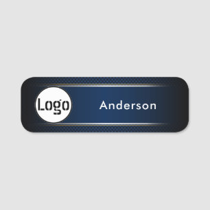 Anpassningsbar Business Logotyp Basic Employee Nam Namnbricka
