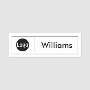 Anpassningsbar Business Logotyp Basic Employee Nam Namnbricka