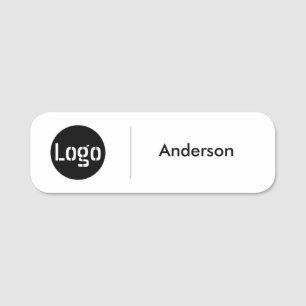 Anpassningsbar Business Logotyp Basic Employee Namnbricka