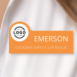Anpassningsbar Business Logotyp Basic Employee Ora Namnbricka