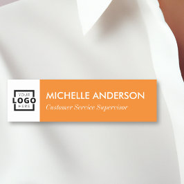 Anpassningsbar Business Logotyp Basic Employee Ora Namnbricka