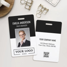 Anpassningsbar Business Logotyp Basic Employee Pho