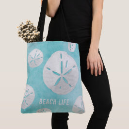 Anpassningsbar Business Logotyp Beach Life Sea Blu Tygkasse