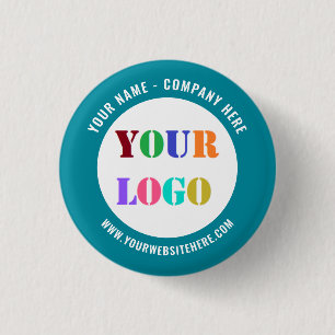 Anpassningsbar Business Logotyp Befordra-knappmall Knapp