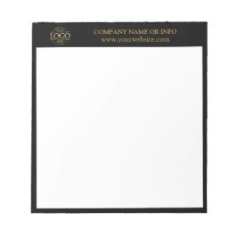 Anpassningsbar Business Logotyp Black Branded Prom Anteckningsblock