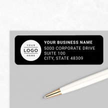 Anpassningsbar Business Logotyp Black Company Retu