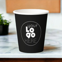Anpassningsbar Business Logotyp Black Disposable P