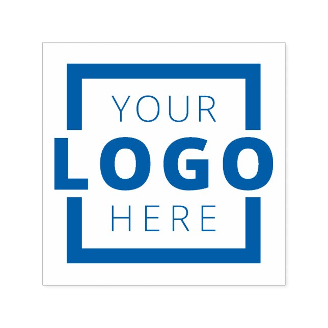Anpassningsbar Business Logotyp Blue Bläck Rubber  Självfärgande Stämpel (Design)