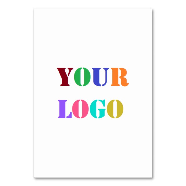 Anpassningsbar Business Logotyp Bordsnumret Företa Bordsnummer (Framsidan)