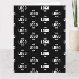 Anpassningsbar Business Logotyp Branded - Black Fo Kort