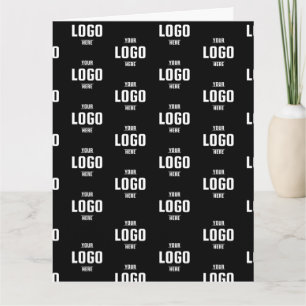 Anpassningsbar Business Logotyp Branded - Black Fo Kort