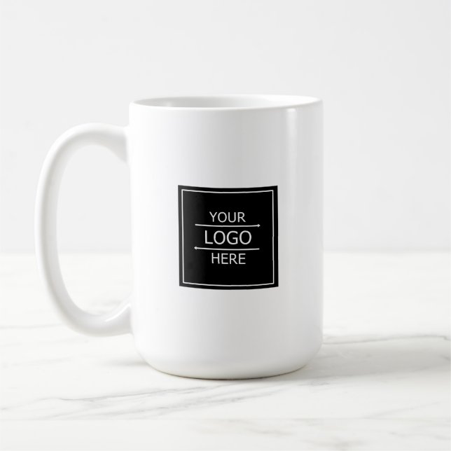 Anpassningsbar Business Logotyp Branded Kaffemugg (Vänster)