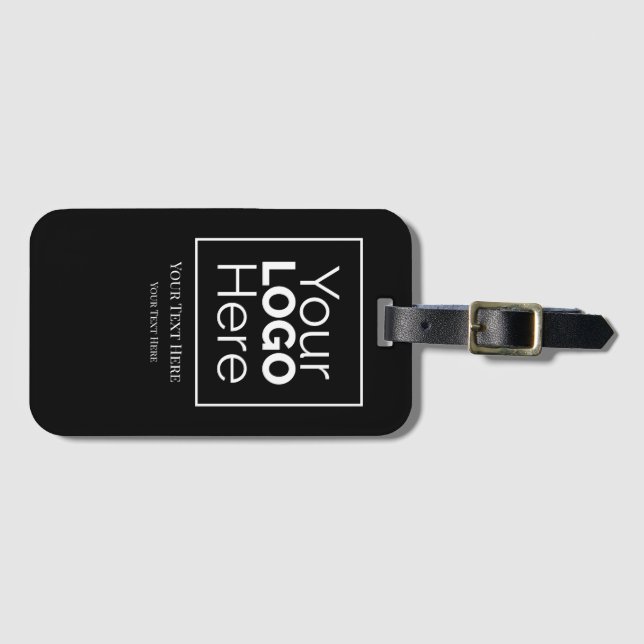 Anpassningsbar Business Logotyp Branded Profession Bagagebricka (Framsida horisontal)