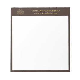 Anpassningsbar Business Logotyp Brown Branded Prom Anteckningsblock