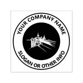 Anpassningsbar Business Logotyp City Självfärgande Stämpel