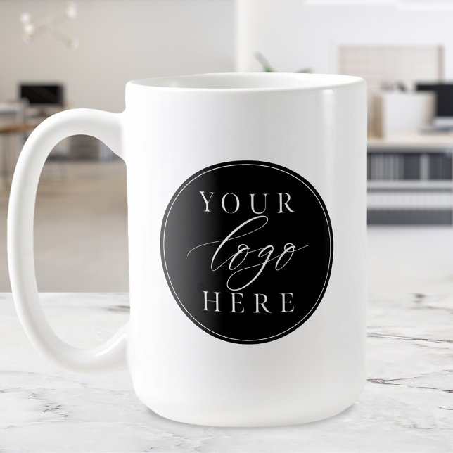 Anpassningsbar Business Logotyp Company Branded Kaffemugg (Custom Business Logo Coffee Mug)