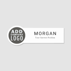 Anpassningsbar Business Logotyp Company Co-arbetar Namnbricka