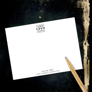 Anpassningsbar Business Logotyp Company Contact Mi Anteckningskort