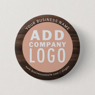 Anpassningsbar Business Logotyp Company Employee R Knapp