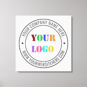Anpassningsbar Business Logotyp Company Frimärke Canvastryck